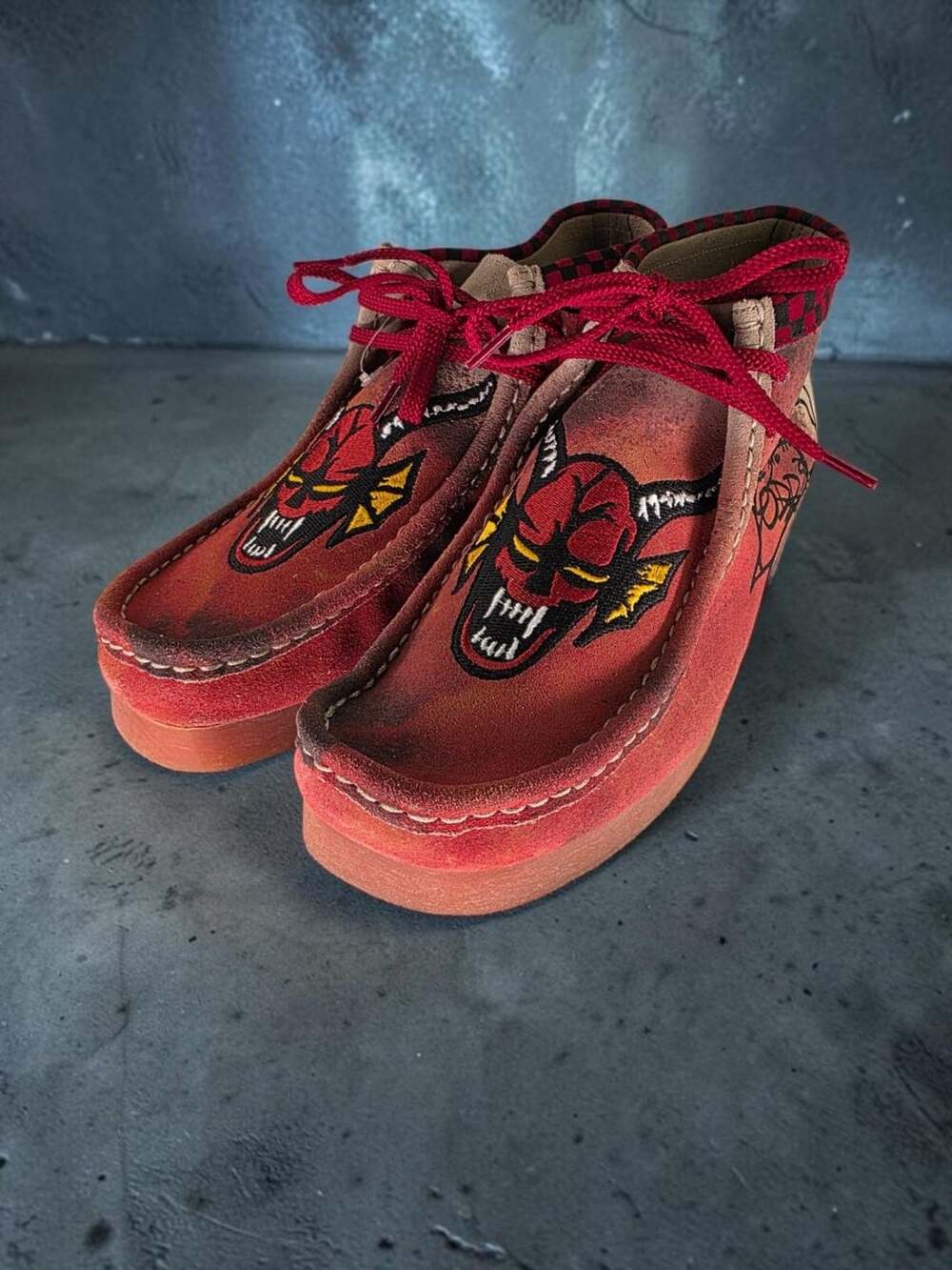 Stranger Things x Clarks Originals Wallabee Evo Hellfire Club Shoes